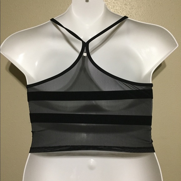 Fabletics Sport Bra/ Top Sexy Metalic and Mesh - Picture 2 of 3